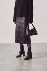 Souliers Martinez Karol black leather boots worn video