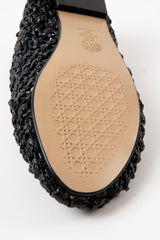 PISA - Black Woven Leather Ballerina
