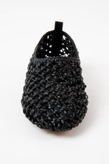 PISA - Black Woven Leather Ballerina