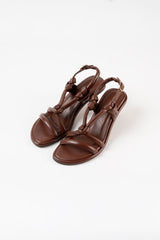 ALICANTE - Dark Brown Leather Sandals