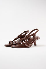 ALICANTE - Dark Brown Leather Sandals