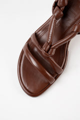 ALICANTE - Dark Brown Leather Sandals