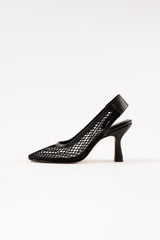 BEATRIZ - Black Resille Pumps