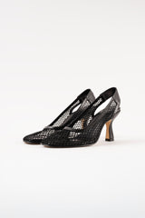 BEATRIZ - Black Resille Pumps