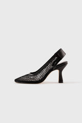 BEATRIZ - Black Resille Pumps