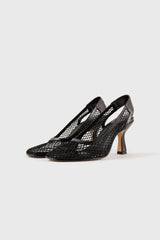 BEATRIZ - Escarpins en résille noire