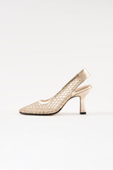 BEATRIZ - Gold Mesh Pumps