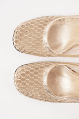 BEATRIZ - Gold Mesh Pumps