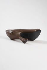 BERLIN - Taupe Leather Pumps