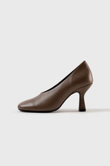 BERLIN - Taupe Leather Pumps