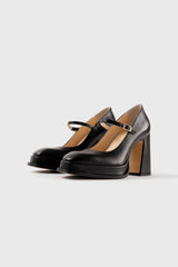 CASILDA - Escarpins Mary Jane en cuir noir