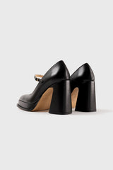 CASILDA - Escarpins Mary Jane en cuir noir