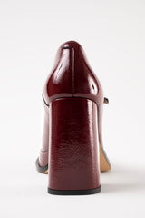 CASILDA - Burgundy Patent Leather Mary Jane Pumps