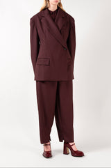 CASILDA - Burgundy Patent Leather Mary Jane Pumps