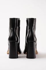 CHUECA - Black Leather Platform Boots