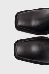 DALLAS - Bottines en cuir noir