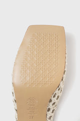 ERNESTINA - White Woven Leather Sandals