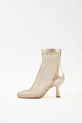 FIRA - Gold Mesh Boots