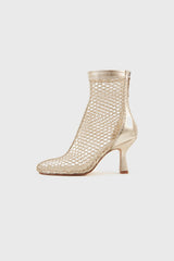 Fira gold mesh boots - Souliers Martinez