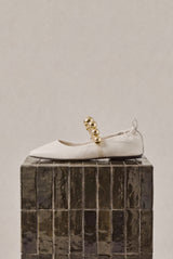FLAMENCA - Ballerines en cuir blanc