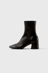 FLAVIA - Bottines en cuir noir