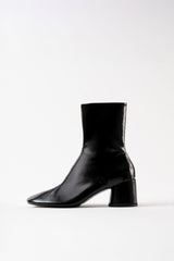 FLAVIA - Black Patent Leather Ankle Boots