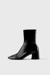 FLAVIA - Black Patent Leather Ankle Boots