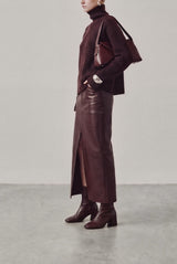 Flavia dark brown leather ankle boots worn - Souliers Martinez