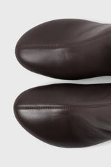 Flavia dark brown leather ankle boots - Souliers Martinez