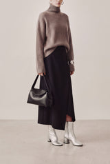 FLAVIA - Silver Leather Ankle Boots