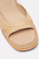 GRACIA - Natural Raffia Platform Sandals