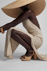 GRACIA - Natural Raffia Platform Sandals