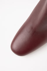 KAROL - Burgundy Leather Ankle Boots