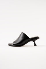 MARIZA - Black Leather Sandals