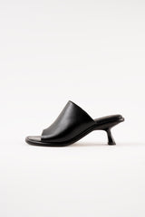 MARIZA - Black Leather Sandals