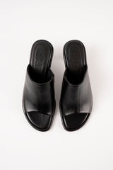 MARIZA - Black Leather Sandals