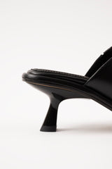 MARIZA - Black Leather Sandals