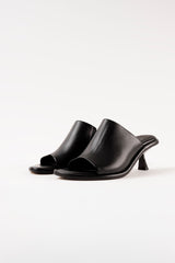 MARIZA - Black Leather Sandals