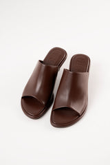 MARIZA - Dark Brown Leather Sandals