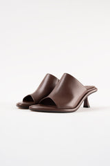 MARIZA - Dark Brown Leather Sandals