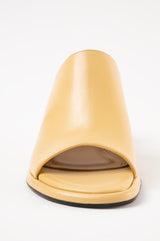 MARIZA - Light Yellow Leather Sandals