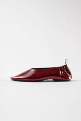MINA - Burgundy Patent Leather Ballerina