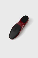 MINA - Burgundy Patent Leather Ballerina