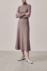 MINA - Silver Leather Ballerina