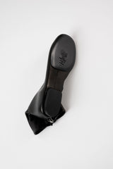 MOLLI - Black Leather Ankle Boots