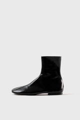 MOLLI - Black Patent Leather Ankle Boots