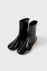 MOLLI - Black Patent Leather Ankle Boots
