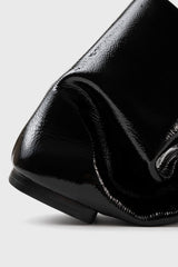 MOLLI - Black Patent Leather Ankle Boots