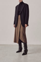 NEVADA - Bottes hautes en cuir noir