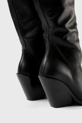 NEVADA - Bottes hautes en cuir noir
